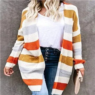 Cardigan nữ sọc giản dị