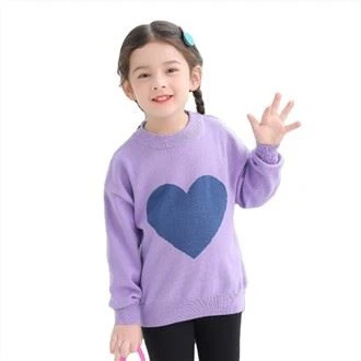 Áo len chui đầu hình trái tim Jacquard dành cho nữ