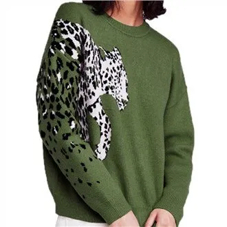 Áo len nữ da báo